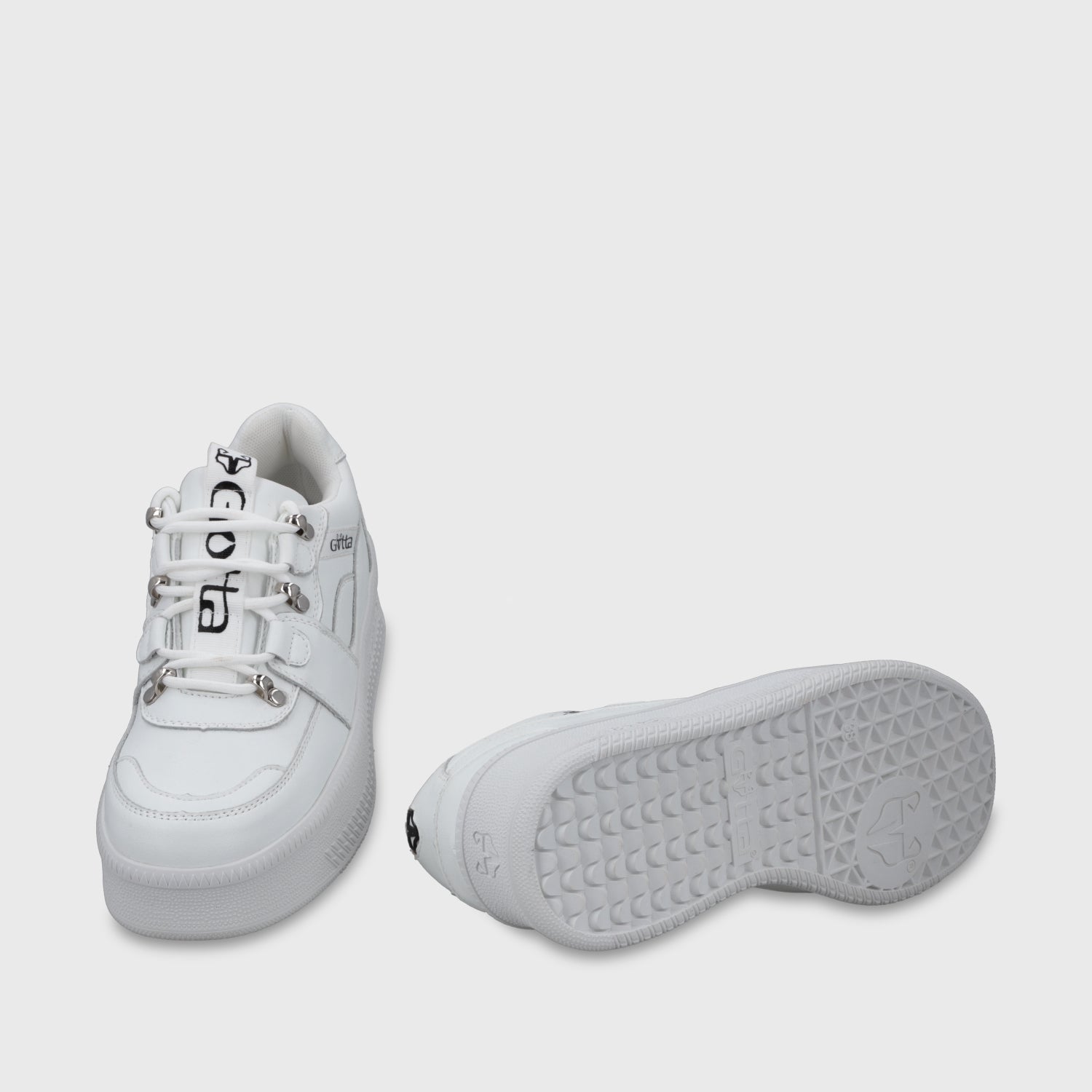 Zapatilla Plataforma Cuero Blanca Mujer 67311 - Gotta Chile