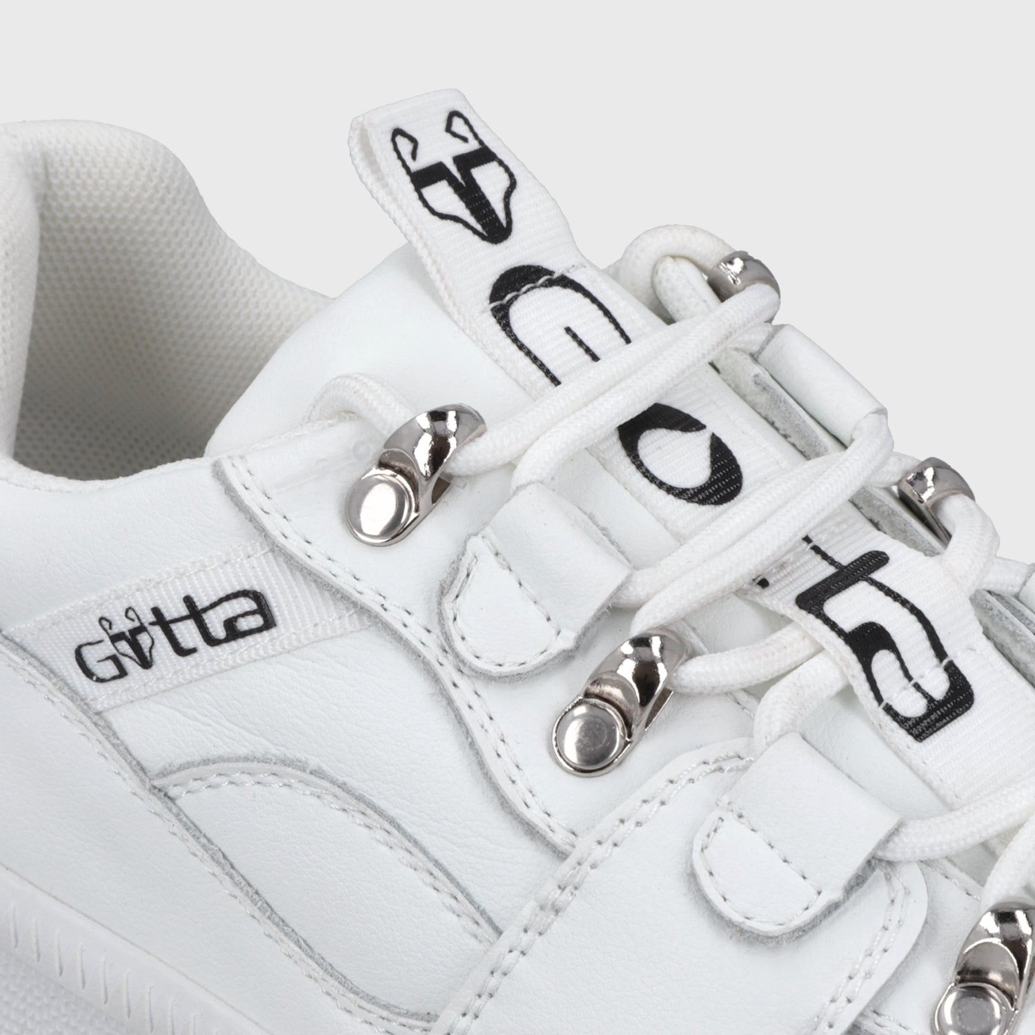 Zapatilla Plataforma Cuero Blanca Mujer 67311 - Gotta Chile