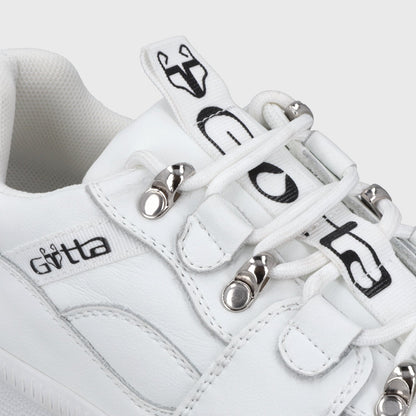 Zapatilla Plataforma Cuero Blanca Mujer 67311 - Gotta Chile