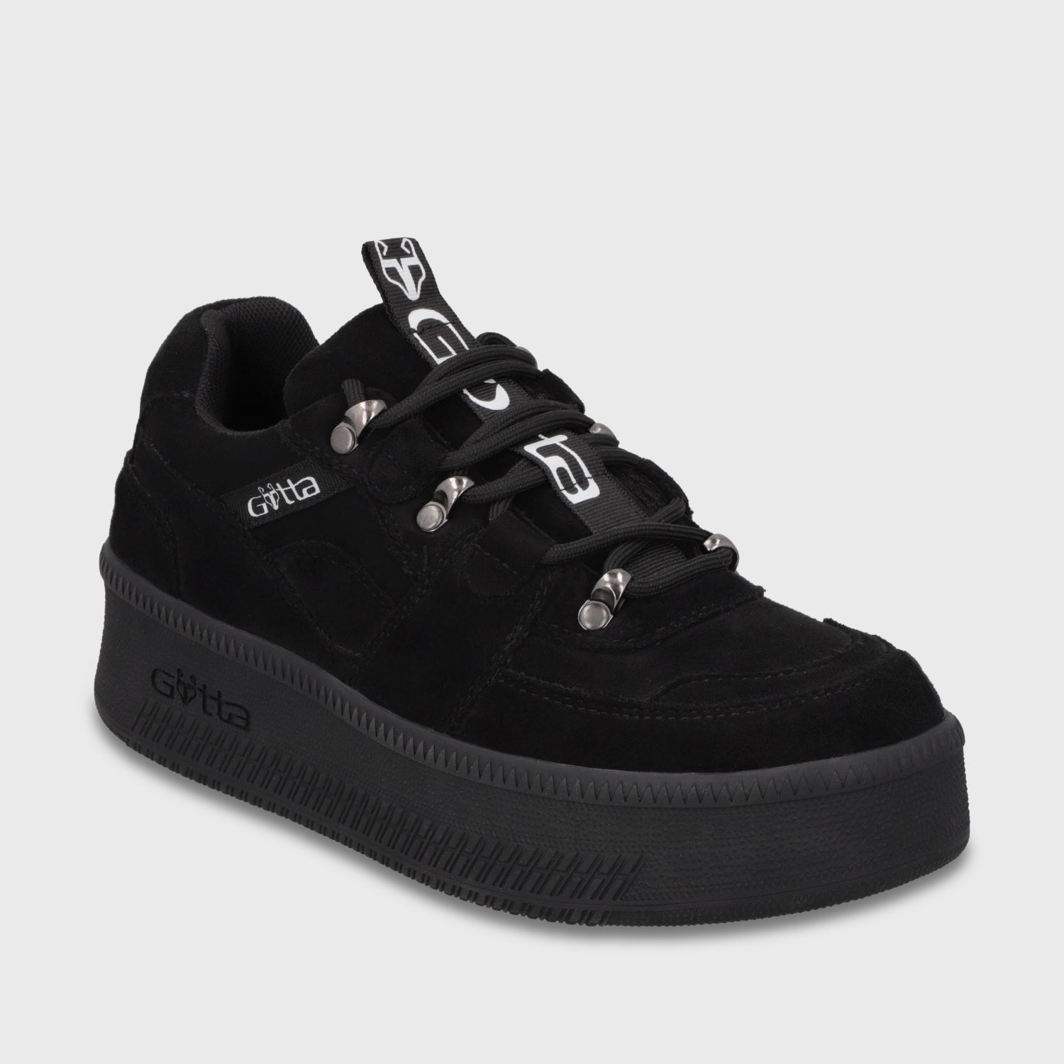 Zapatilla Plataforma Negra Mujer 67312 - Gotta Chile