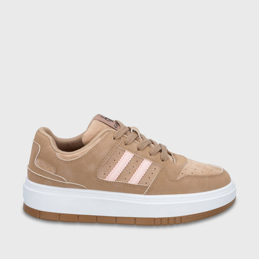 Zapatillas Plataforma Beige Mujer 58030 - Gotta Chile