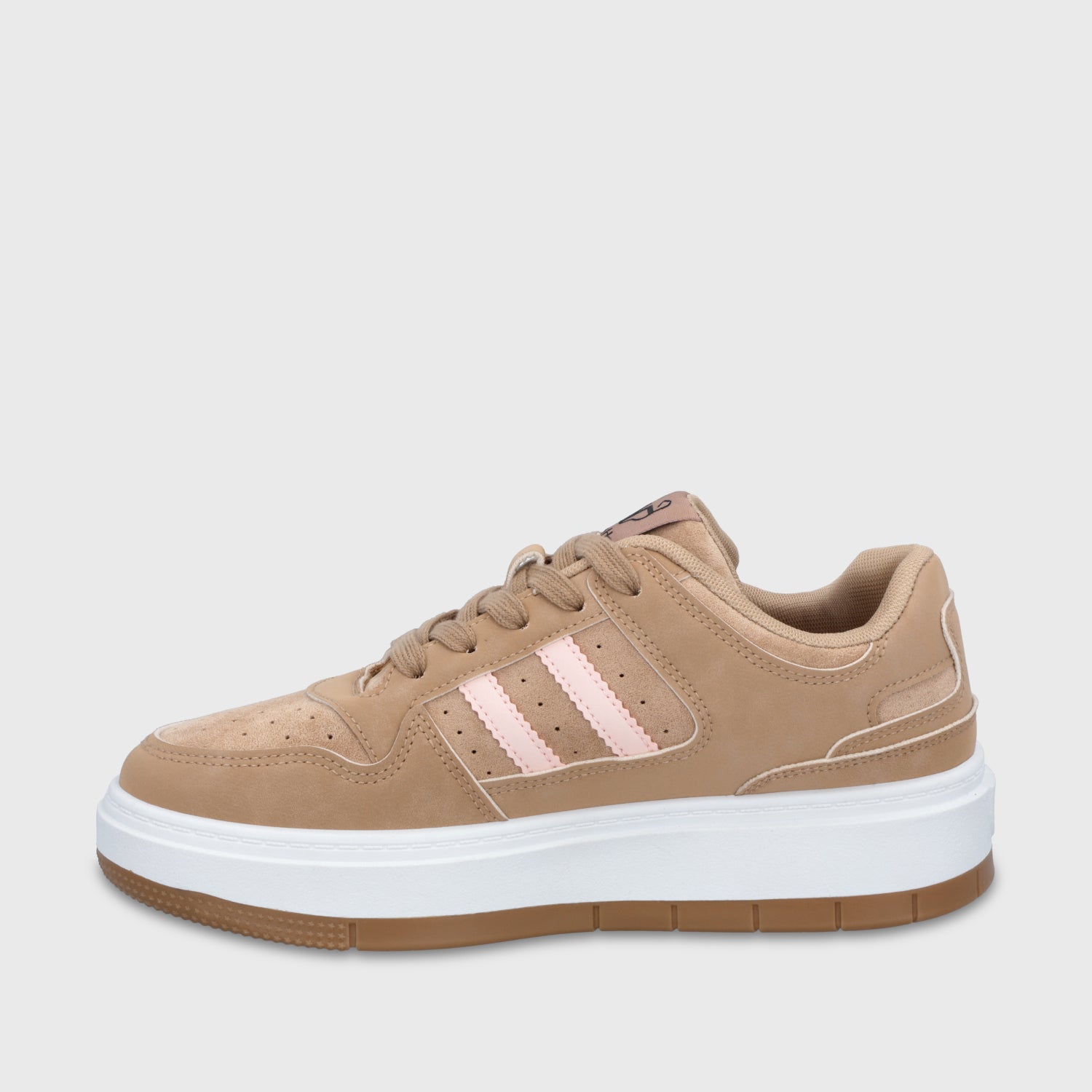 Zapatillas Plataforma Beige Mujer 58030 - Gotta Chile