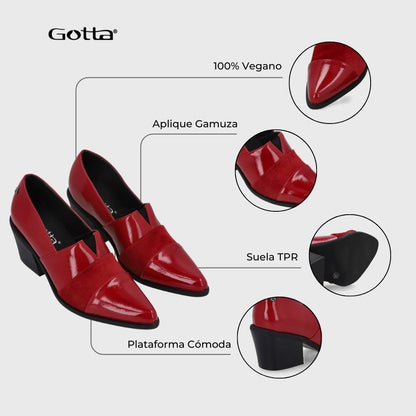 Zapato Taco Rojo Mujer 33765 - Gotta Chile