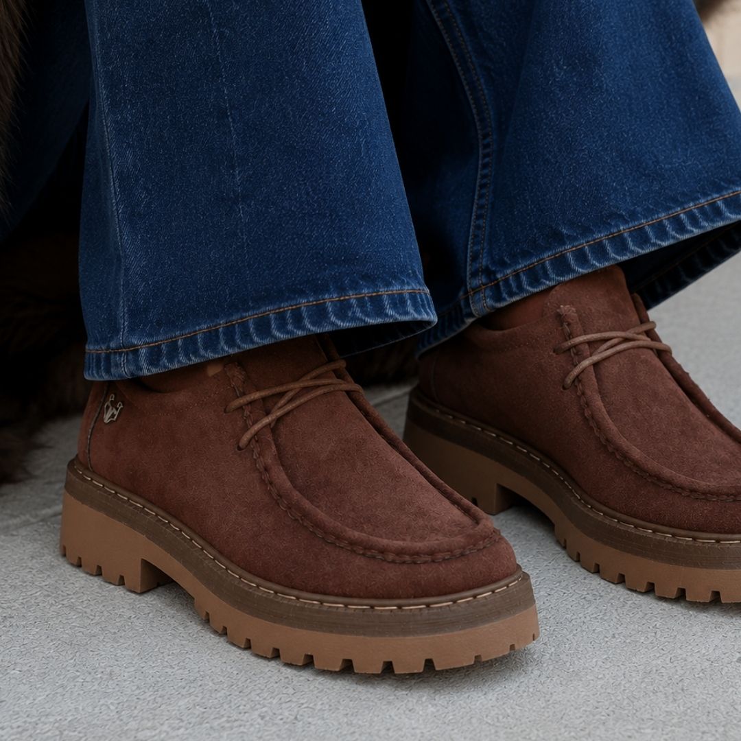 Mocasines café para mujer de nueva colección Gotta Chile