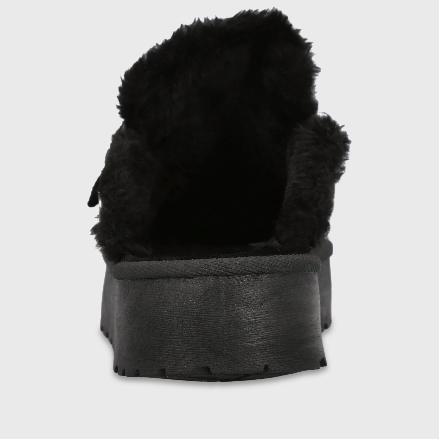 Zueco Plataforma Negro Mujer 6808001
