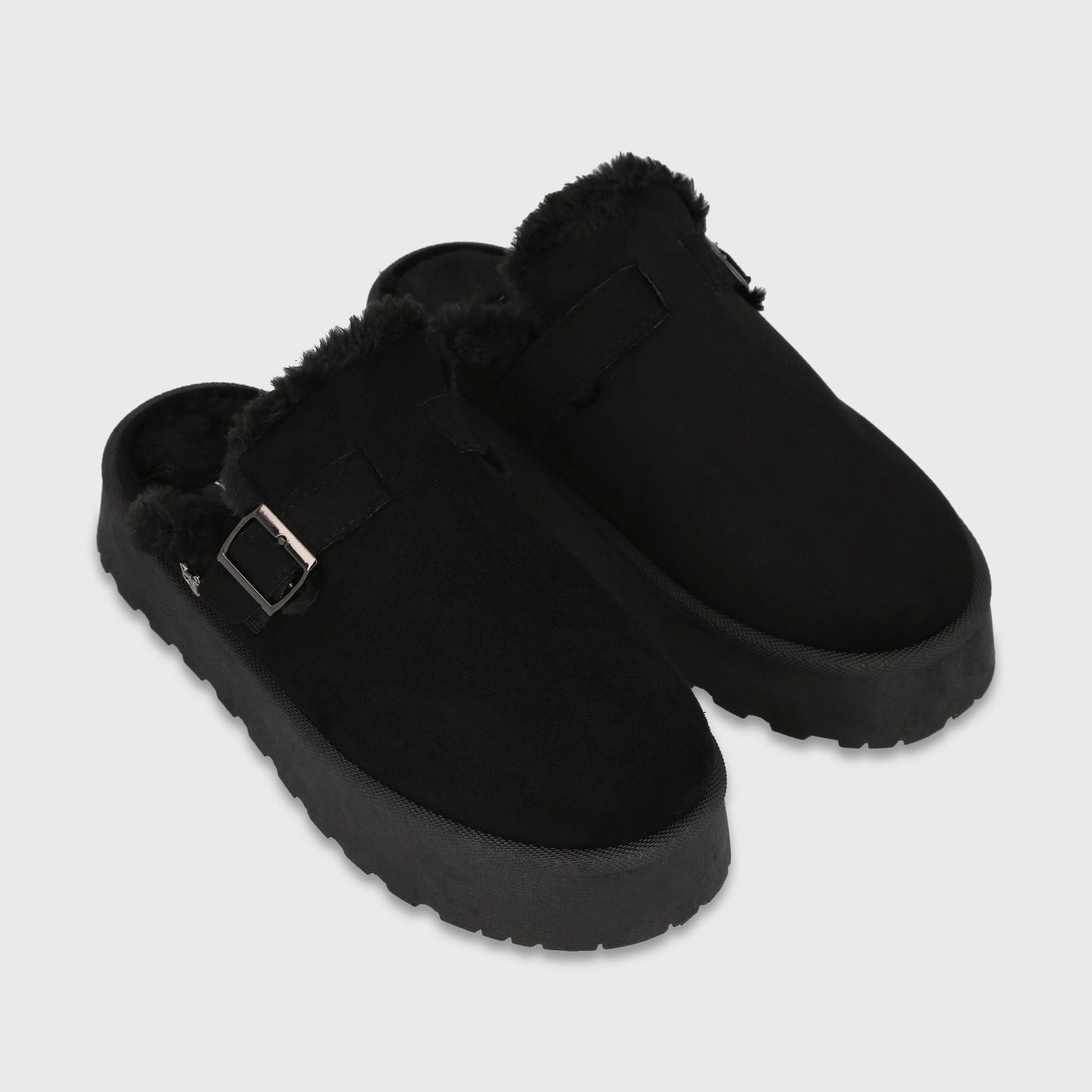 Zueco Plataforma Negro Mujer 6808001