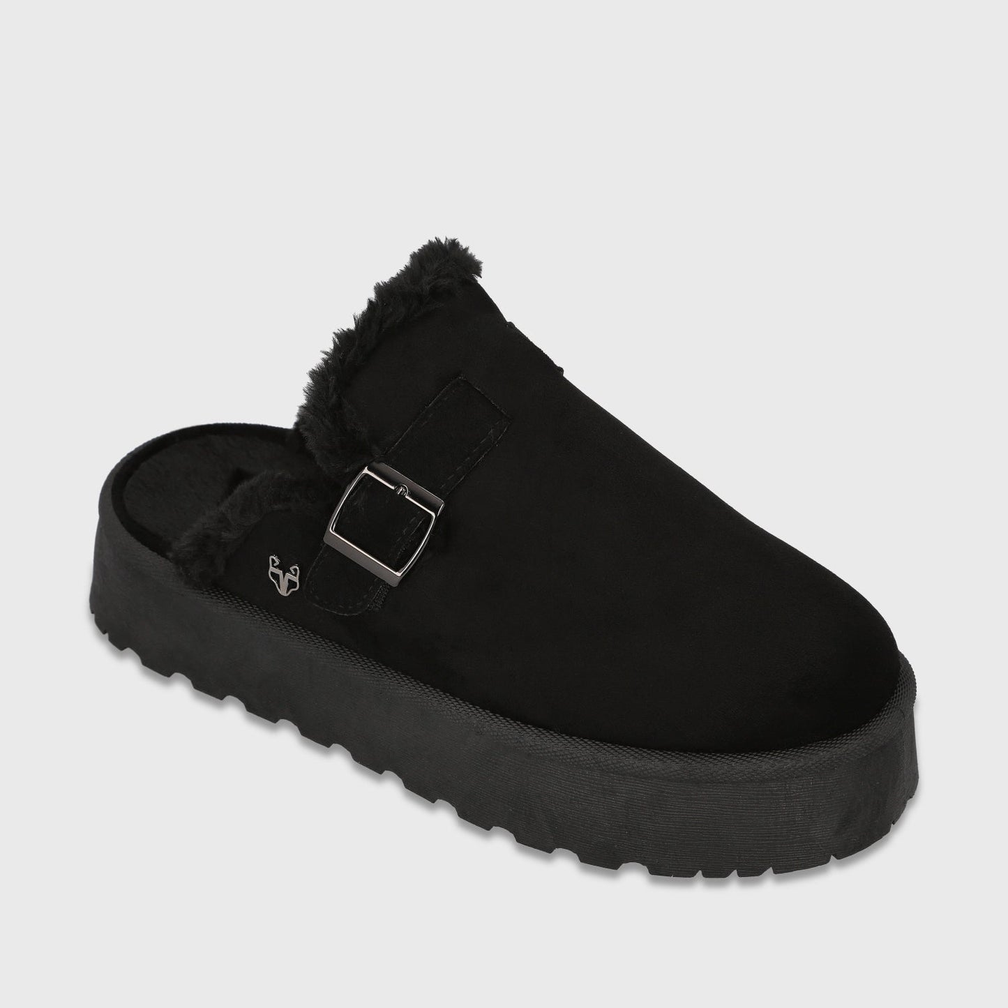 Zueco Plataforma Negro Mujer 6808001