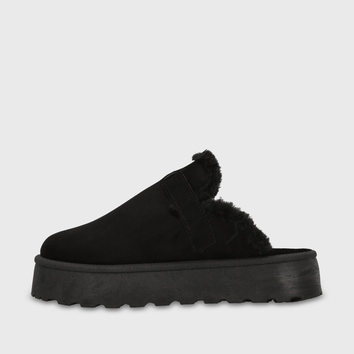 Zueco Plataforma Negro Mujer 6808001