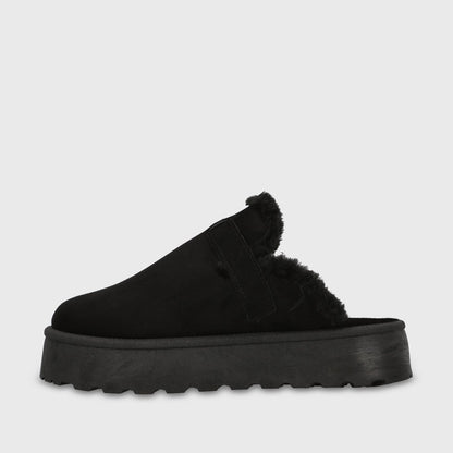 Zueco Plataforma Negro Mujer 6808001